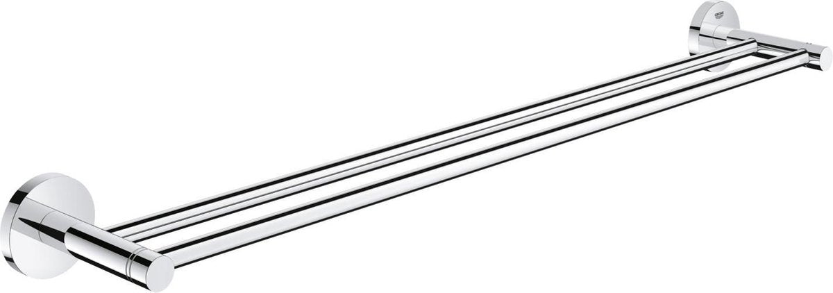 Grohe essentials dubbele handdoekhouder - 60 cm - metaal - chroom