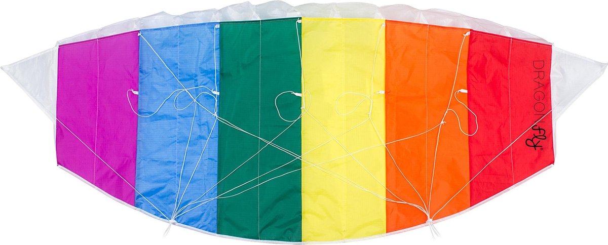 Dragon fly parachutevlieger - fantasy 120 - multi - 120 x 50 cm