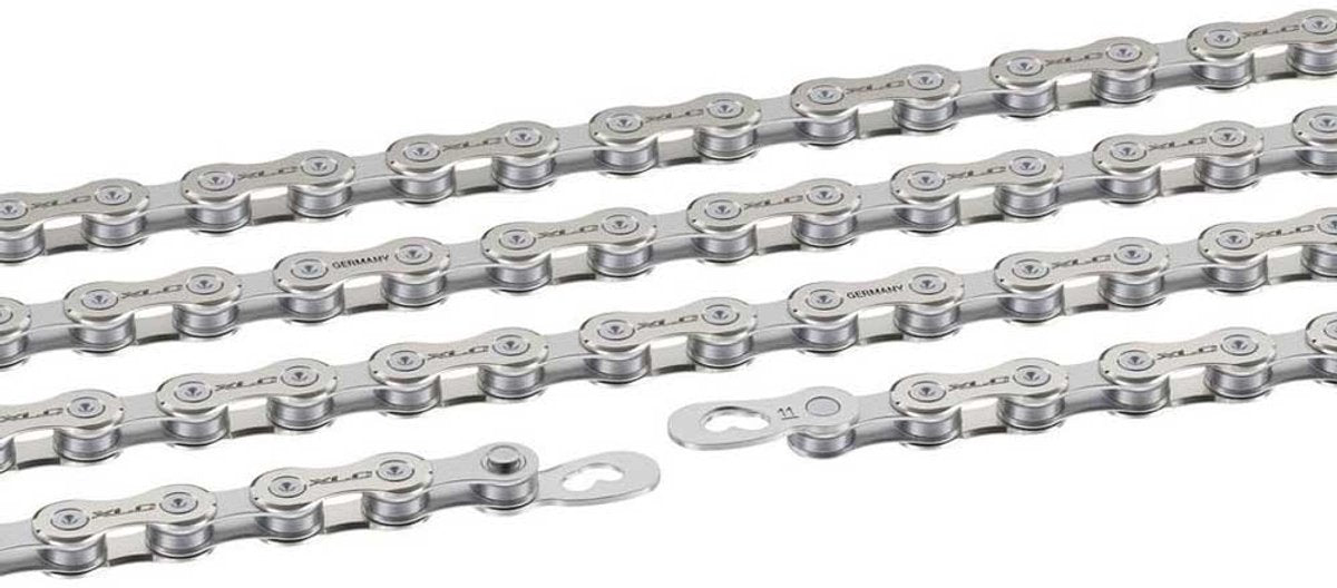 Xlc cc-c06 fietsketting - 11v - 124 schakels - 11 128 - zilver - ebike