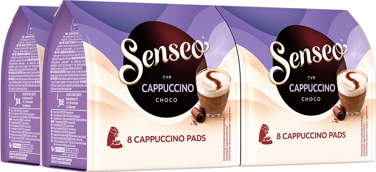 Senseo cappuccino choco koffiepads - intensiteit 2 9 - 4 x 8 pads