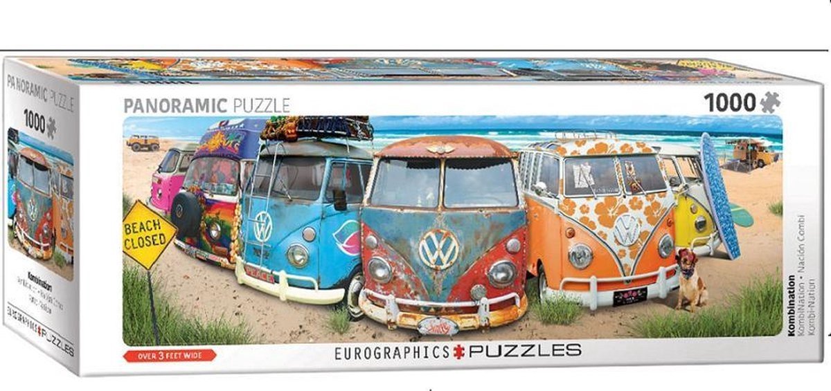 Eurographics puzzel vw bus panorama - 1000 stukjes legpuzzel.