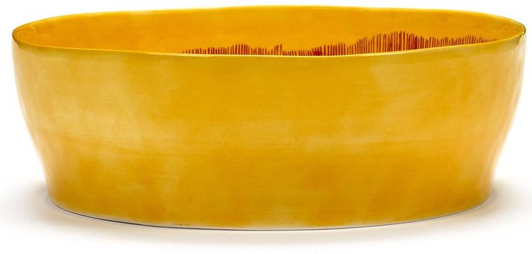 Serax - ottolenghi feast - saladeschaal - geel rood - 28 ø