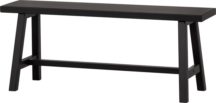 Woood imme bankje - grenen - zwart - 45x110x35