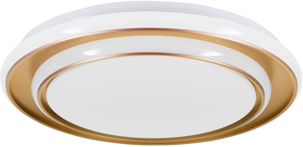 Eglo moschetta plafondlamp - ø 40 cm - goud wit - instelbaar wit licht (warm, neutraal en daglicht)