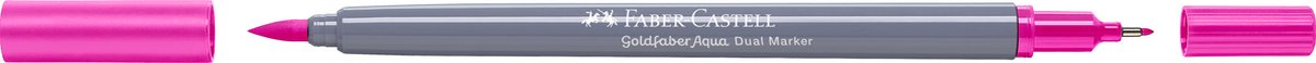 Faber-castell - duo aquarel marker - goldfaber - purper 128 - brush 0,6mm - fc-164628