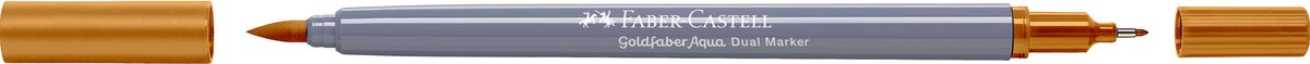 Faber-castell - duo aquarel marker - goldfaber - licht geel oker 183 - brush 0,6mm - fc-164683
