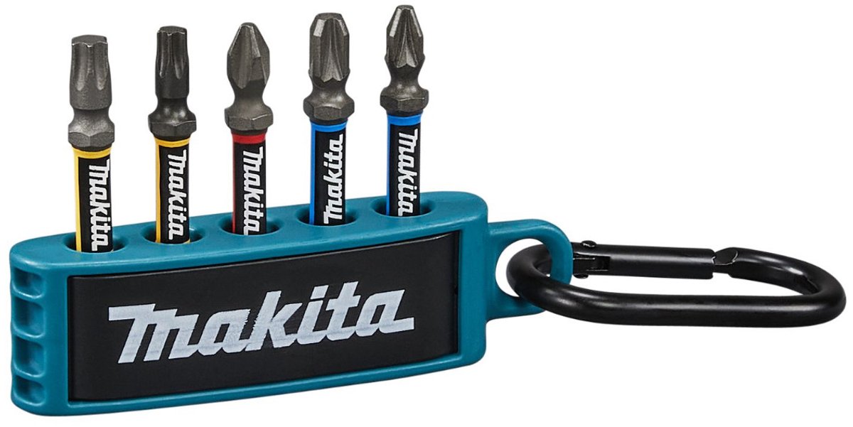 Makita accessoires makita e-13568 slagschroevendraaier bitset 5-dlg impacht premier - ph2 pz2 pz3 t25 t30