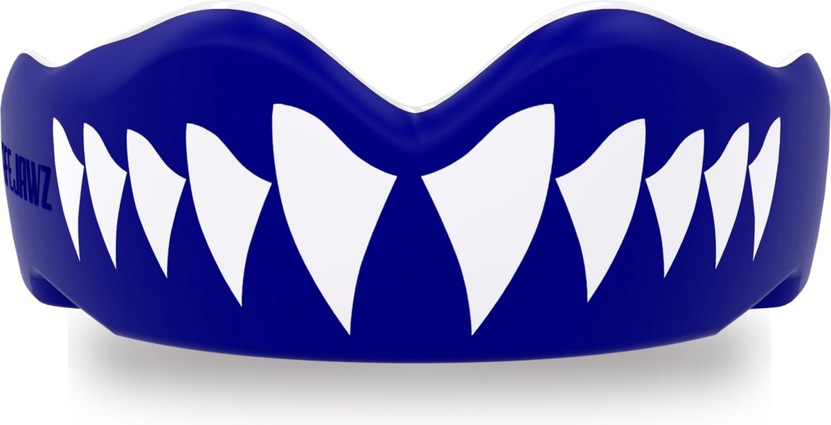 Safejawz gebitsbeschermer extro-series shark blauw wit senior