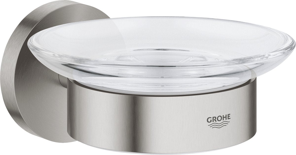 Grohe start zeepschaal met houder - supersteel (rvs look)