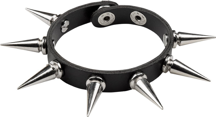 Boland - armband spike deluxe zwart - volwassenen - vrouwen - rocker - punk en aso