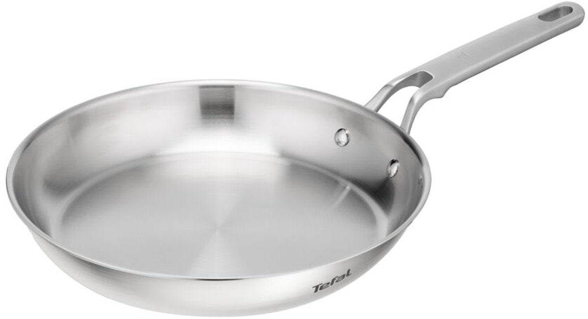 Tefal extreme uncoated - koekenpan - 24 cm - zonder coating - pfas-vrij - inductie
