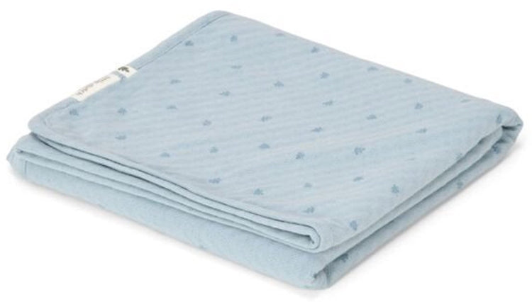 Little dutch ledikant deken - blauw - essentials