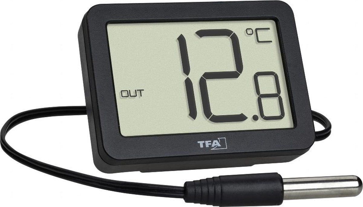 Tfa dostmann 30.1066.01 thermometer zwart