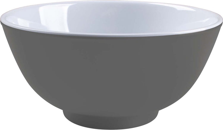 Bo-camp - kom - two-tone - melamine - 4 stuks - grijs