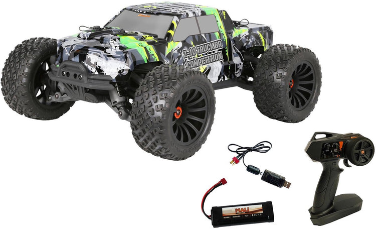 Df-models z-10 competition truck br - brushed ready to run (rtr)