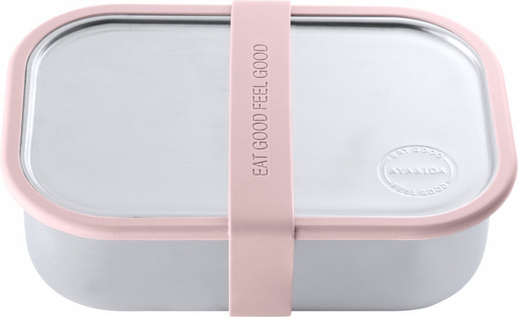 Aya ida aya ida - lunch box - opbergdoos - meenemen - brood - 1000ml - soft rose