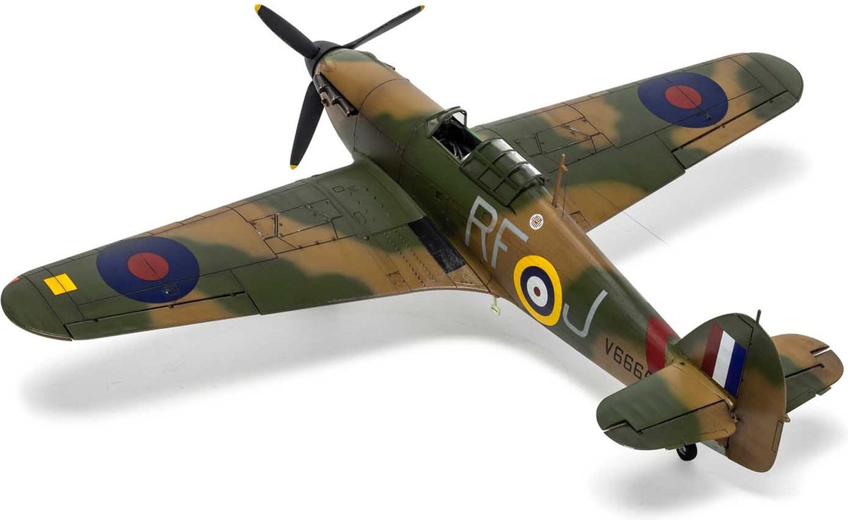 Airfix modelbouwpakket militaire voertuigen - 05127a hawker hurricane mk.1 plastic - 1:48 - modelbouw
