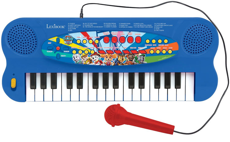 Lexibook paw patrol electronic piano keyboard met microfoon (32 keys)