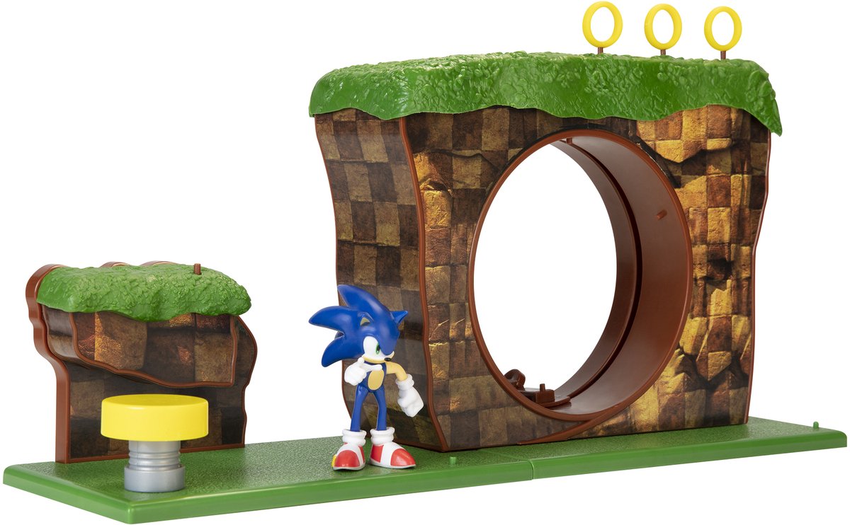 Jakks sonic the hedgehog green hill zone-speelset