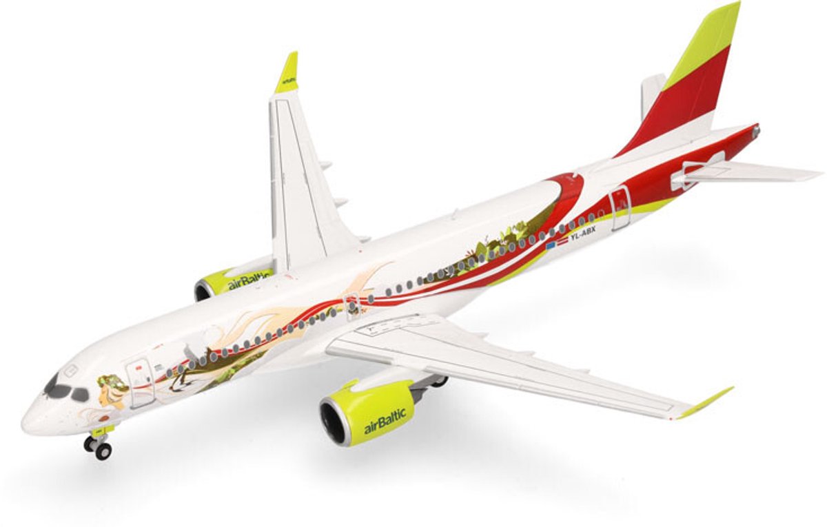 Herpa airbus a220-300 airbaltic 50th a220 1:200