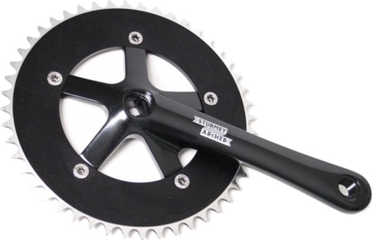 Sturmeyarcher sturmey archer crankstel zwart 1 8 46t 170mm fct26 (sa)