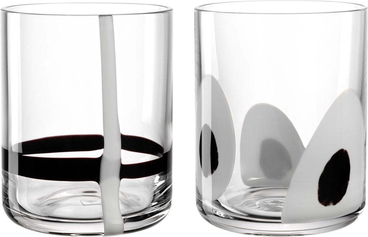 Leonardo banda nera drinkglas assorti - set 2
