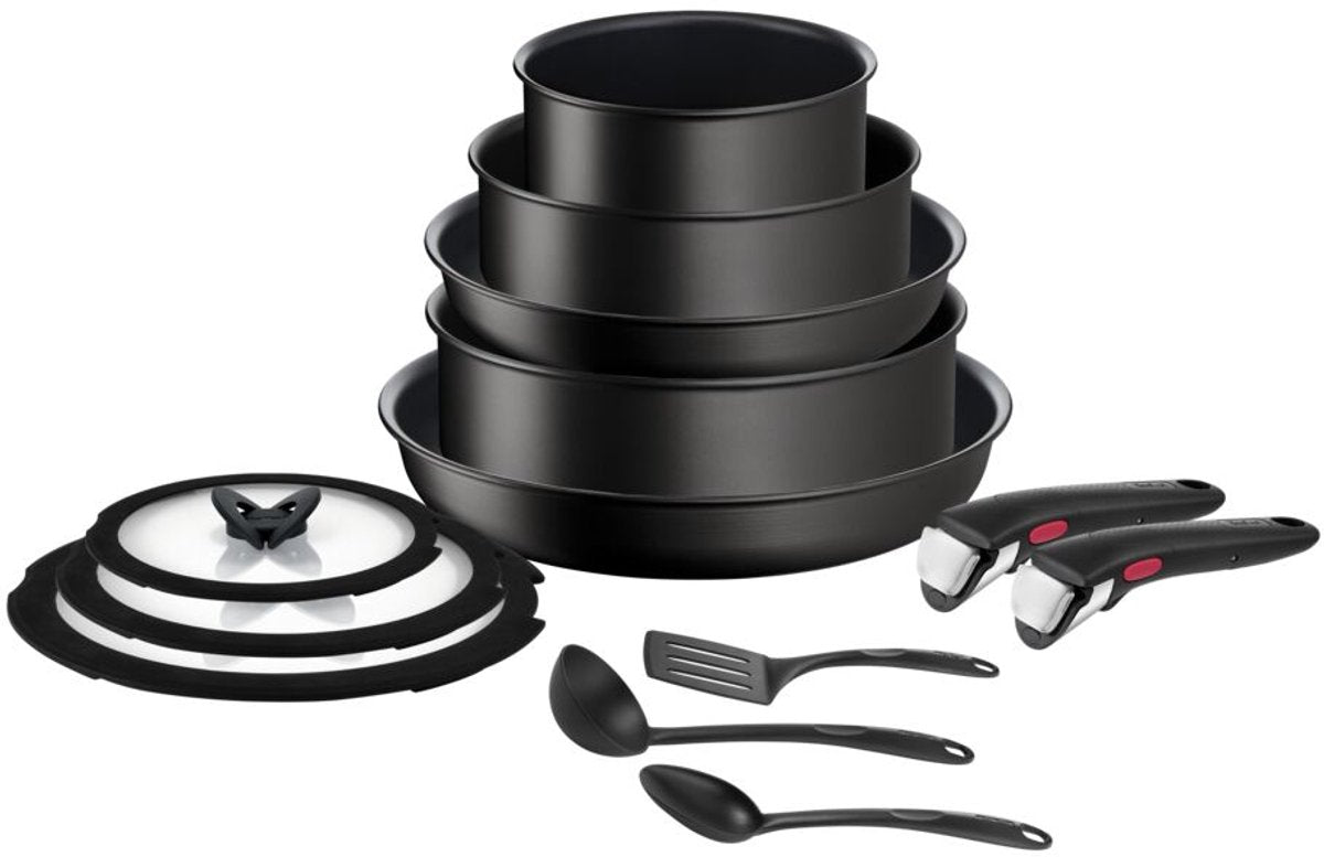 Tefal ingenio unlimited - pannenset - 13-delig - inductie - stapelbaar - afneembare handgreep - ruimtebesparend