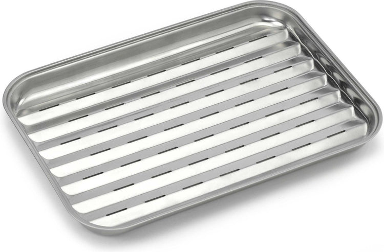 Barbecook herbruikbare grillpan - barbecuepan-grillpan-bbq schaal - rvs 34.5x24cm