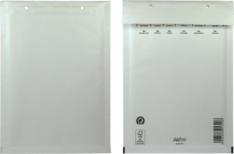 Airpro 100 luchtkussenenveloppen 180x265 wit