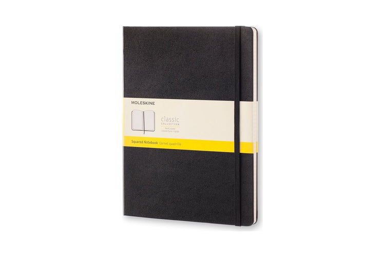 Moleskine classic notitieboek - extra large - hardcover - geruit - zwart
