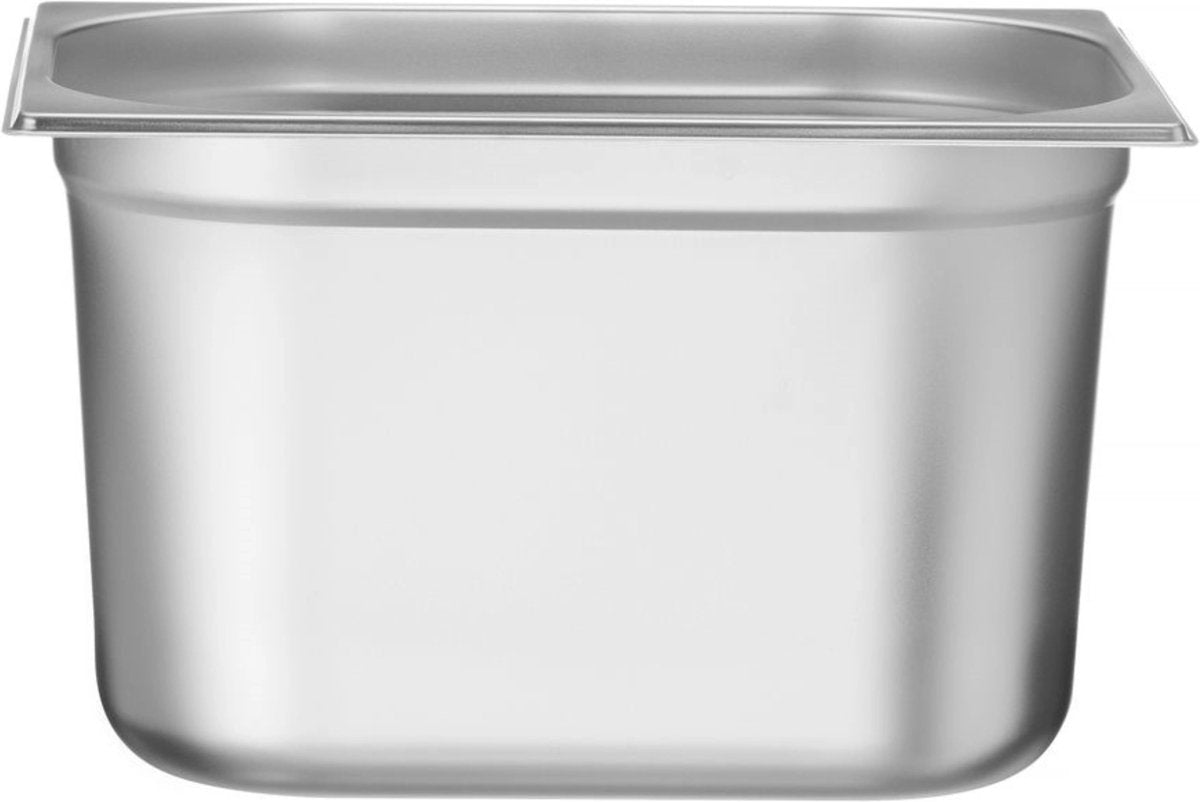 Hendi gn-container 1 2 – lichtgewicht roestvrij staal – 12,5l – stapelbaar – 325x265x200 mm