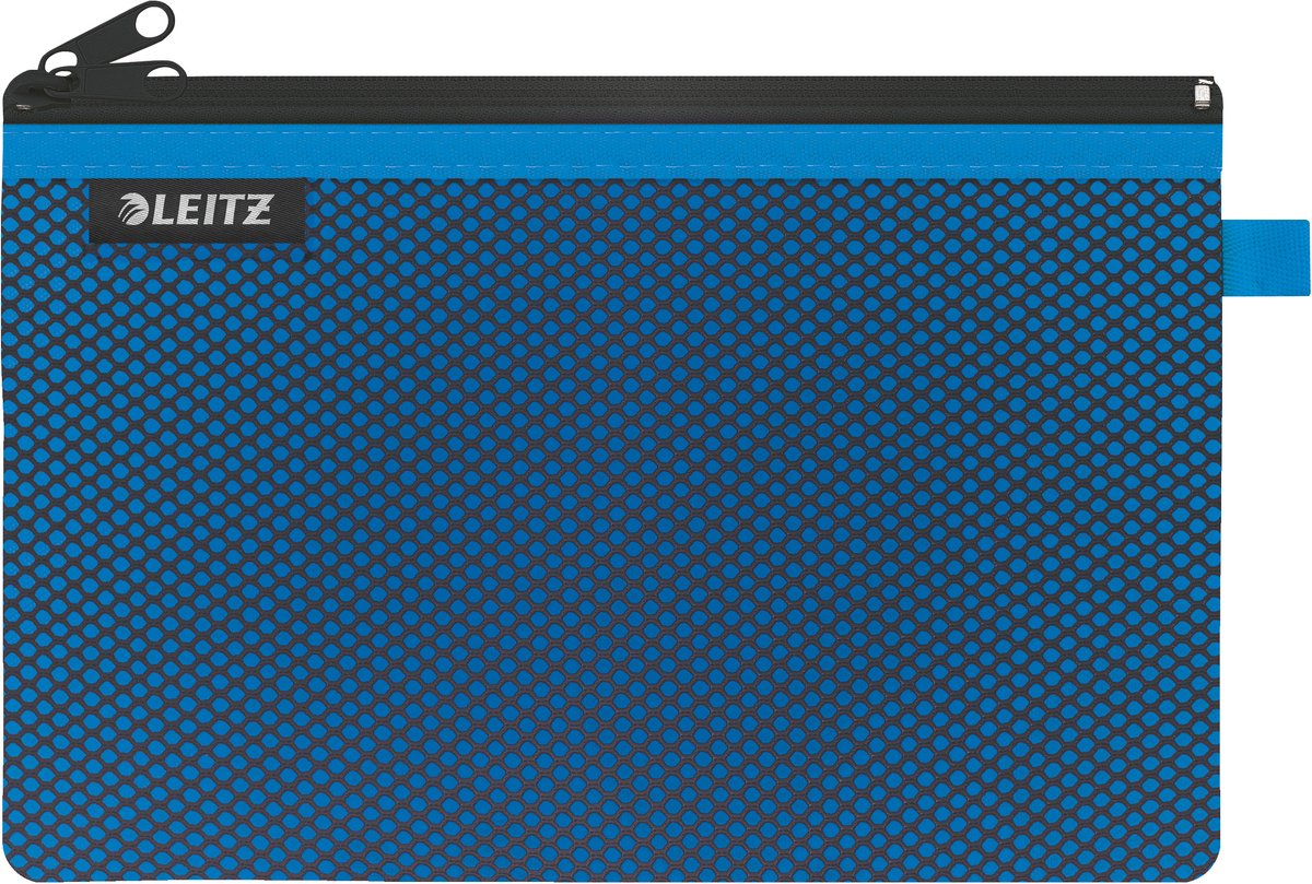 Leitz wow etuimmet twee vakken maat l - opbergen en organiseren - blauw
