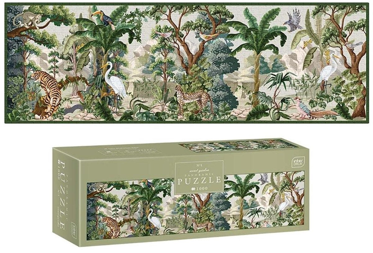 Trefl puzzle panoramiczne 1000 secret garden 1
