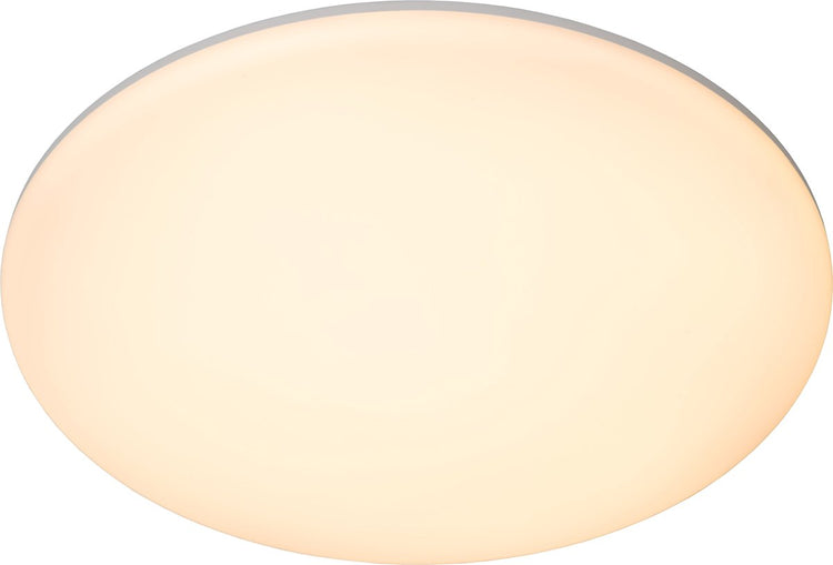 Lucide olson - plafonnière (plafondlamp) badkamer - ø 35 cm - led - cct - 1x36w 3000k 6500k - ip44 - opaal