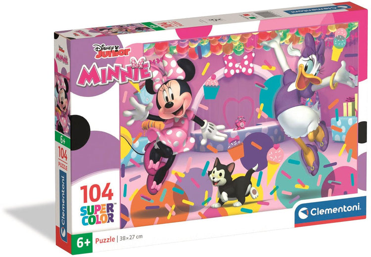 Clementoni - puzzel - 104 stukjes - disney minnie - kinderpuzzel - vanaf 6 jaar