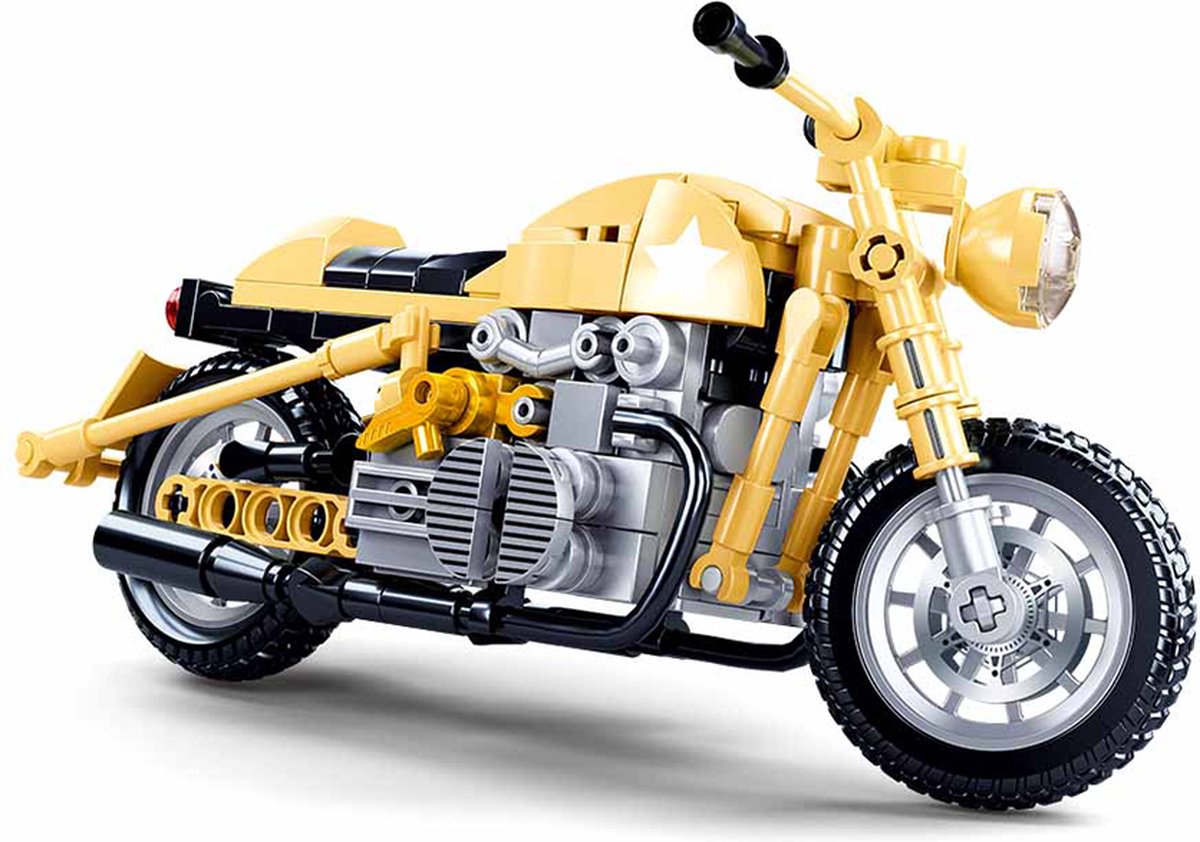 Sluban modelbricks army motor bouwspeelgoed – constructiespeelgoed – bouwset met 223 bouwstenen – m38-b0959 – vanaf 8 jaar