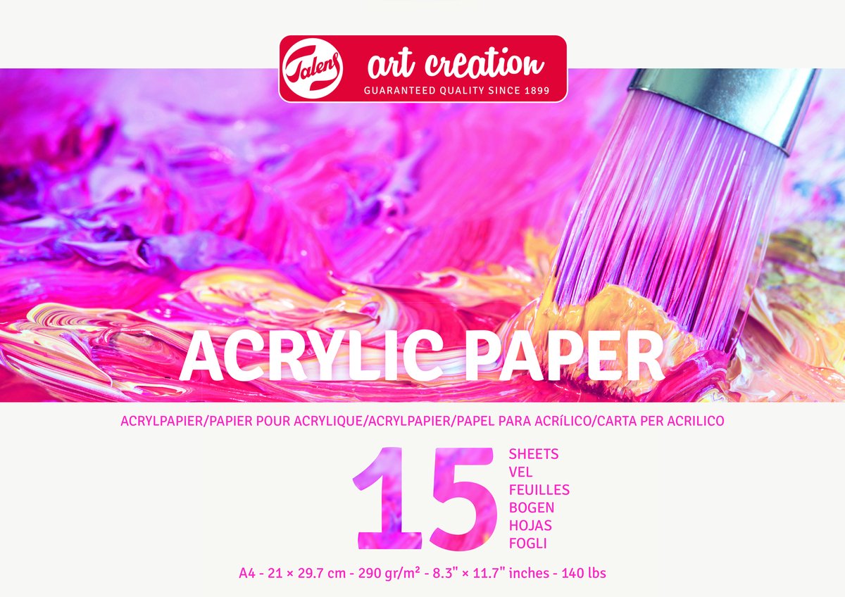 Talens art creation acrylpapier a4 290 g 15 vellen