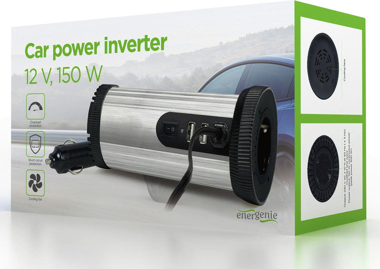 Energenie auto omvormer - input 11v - 15v - output 230v - 150 watt