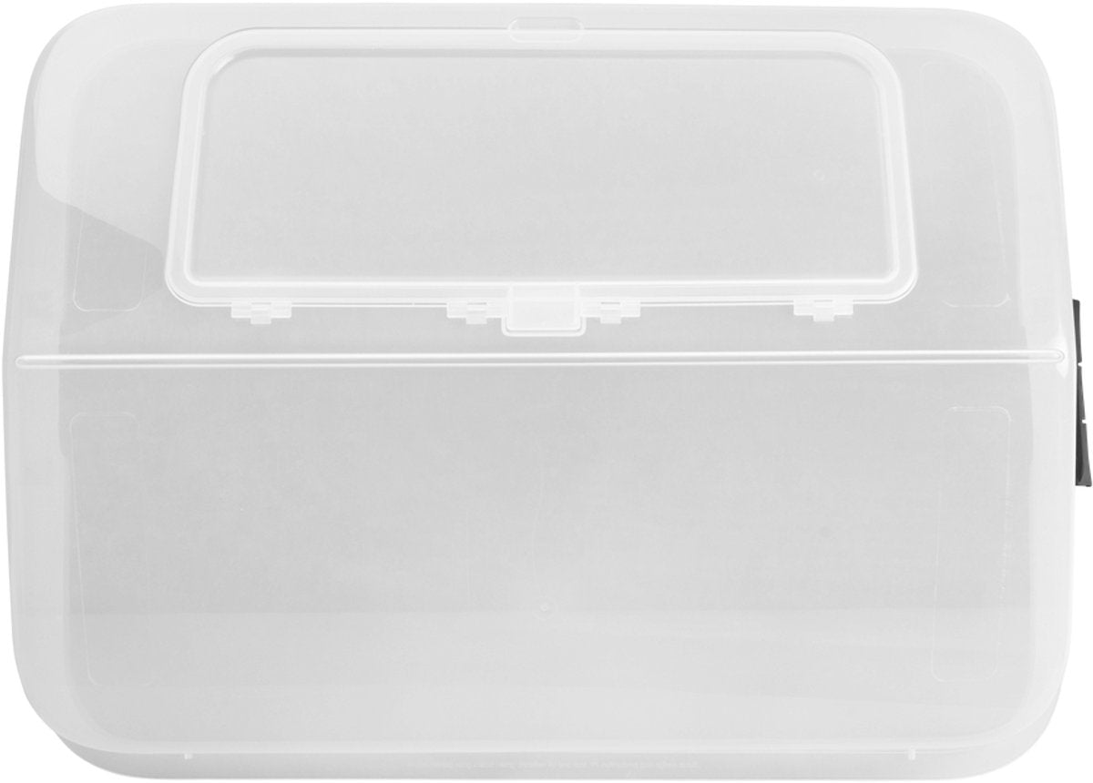 Elho green basics grow garden kweekhuis l - deksel voor kweekbak - 100% gerecycled plastic - 65.5 x 48.3 x 29.2 cm - transparant