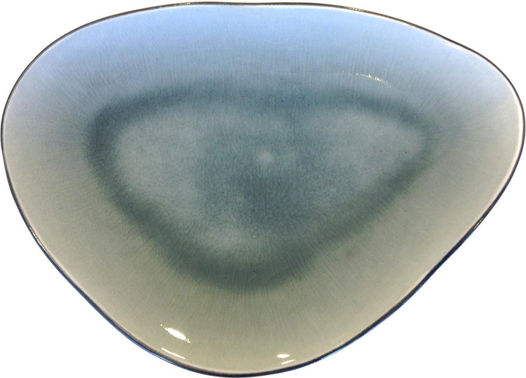 Gastro by ron blaauw dinerbord - 16 x 12 cm - klein - grijs blauw - 4 stuks