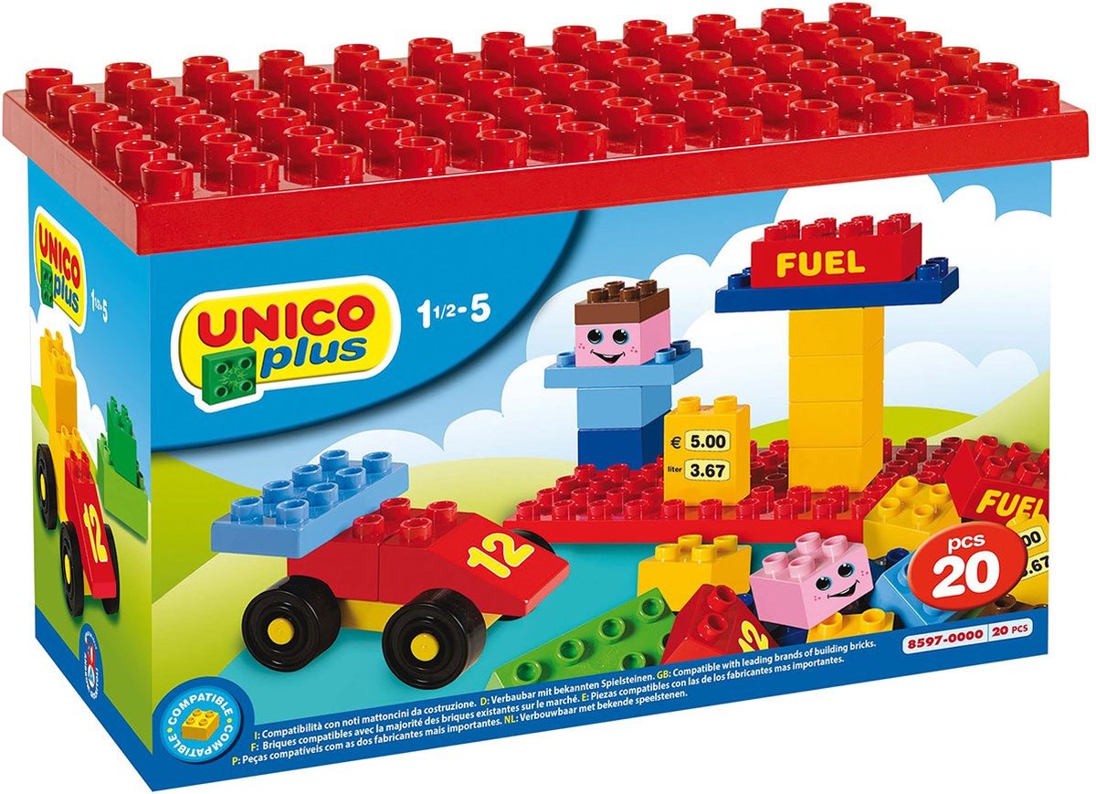 Unico bouwblokken tankstation 20-delig
