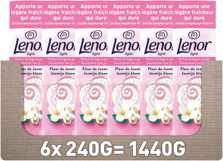 Lenor light geurbooster jasmijn bloem - 6 x 240 gram - wasparfum
