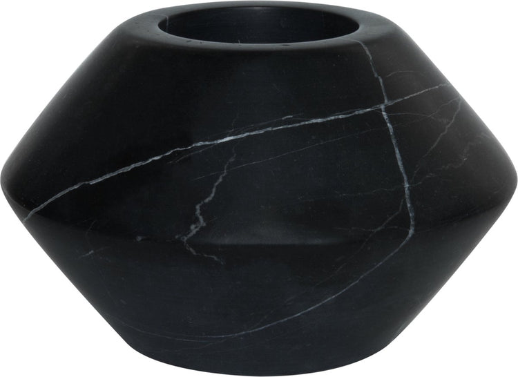 Tak design theelicht maysa 3 - marmer - 12 x 7 cm - zwart