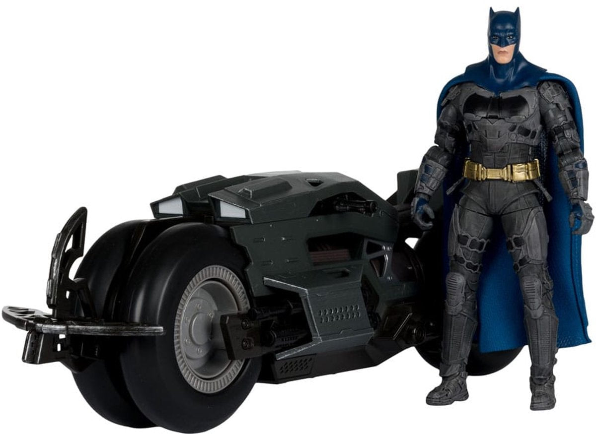 Mcfarlane toys the flash dc multiverse vehicle batcycle with batman