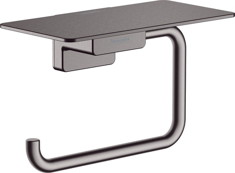 Hansgrohe addstoris closetrolhouder met planchet brushed black chrome
