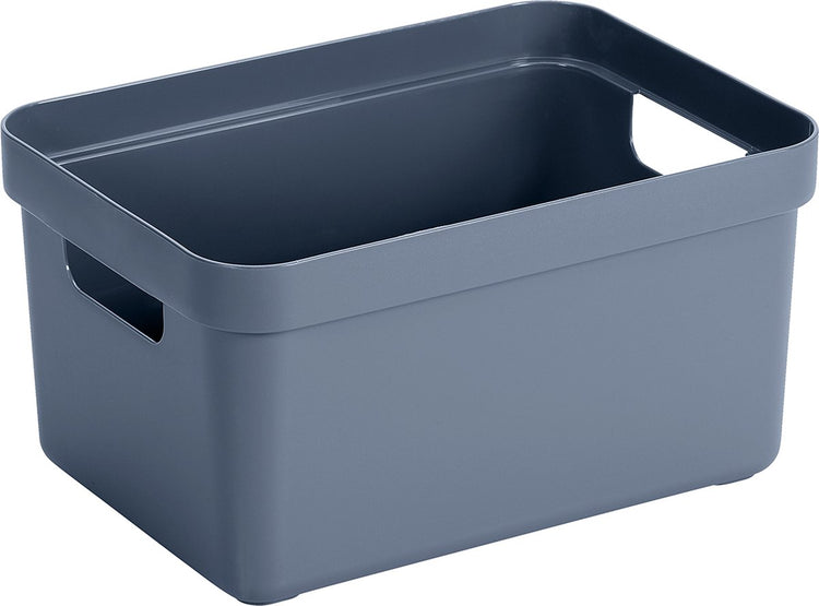 Sunware - sigma home opbergbox 13l donkerblauw - 35 x 24,6 x 18,3 cm