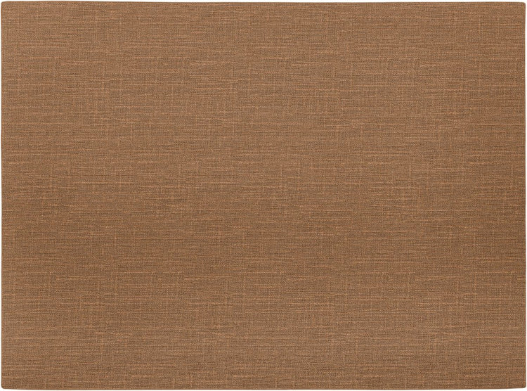Mesapiu placemat canvaslook - rechthoek - 33 x 45 cm - walnut - set van 4