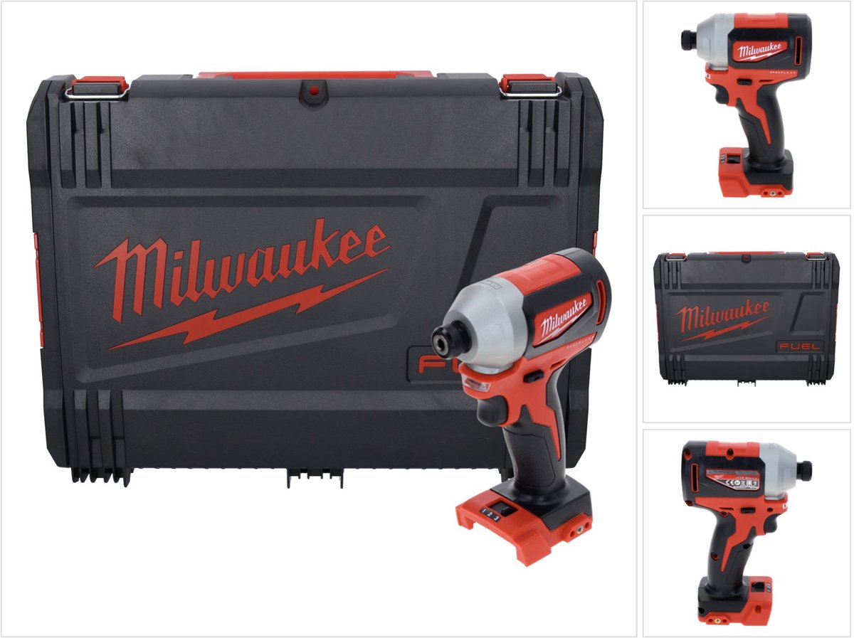 Milwaukee m18 blid2-0x 18v li-ion accu slagschroevendraaier - koolborstelloos - 180nm