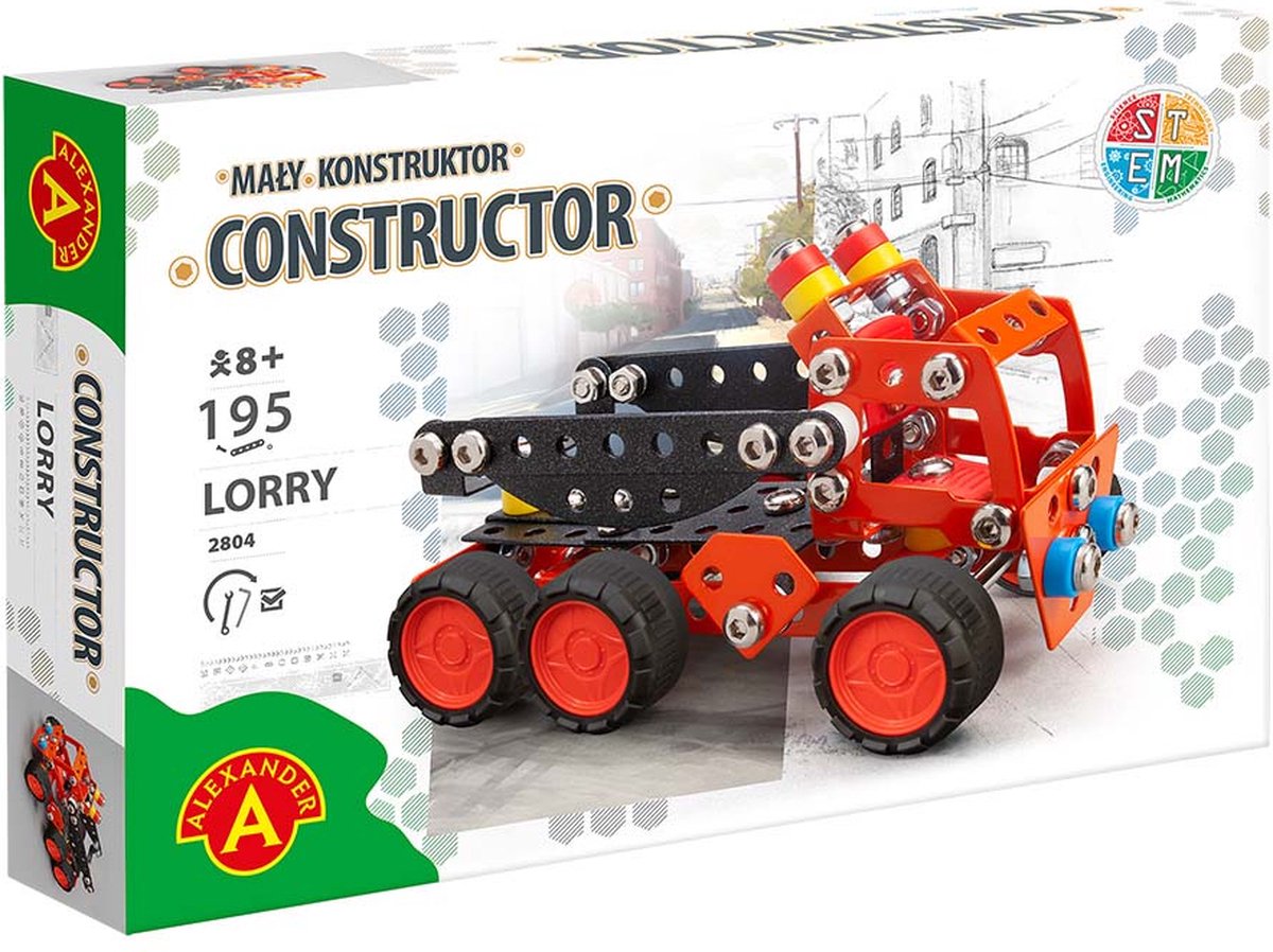 Alexander toys alexander speelgoed constructor - vrachtwagen - 195st