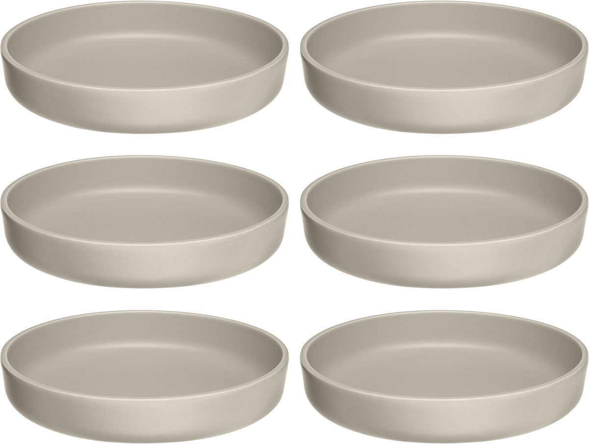 Leonardo roma bord diep 20cm beige - set 6